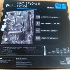 MSI PRO B760M-E DDR4 マザーボード 第12/13/14世代Intel Coreプロセッサー 対応の画像