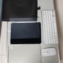 iPadAir4 256GB 11インチ　ブルー、Keyboard、マウス、ペーパーライクフィルム、タッチペン、クリアケースの画像