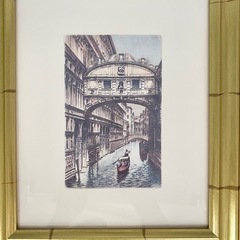 額装アート2枚　ベネチアの画像
