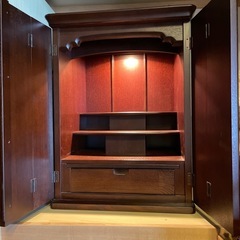 コンパクト　モダン　木製仏壇 引き出し付き　取引中の画像