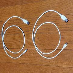 【再値下】USB充電ケーブル(1m,3本) ACアダプター セット
