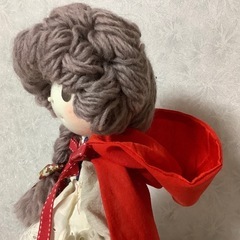米山京子風　赤ずきんちゃん　赤頭巾ちゃん　ハンドメイド　ドール　人形　(A)の画像