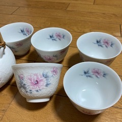 あげます　急須、湯呑み　　5客セットの画像