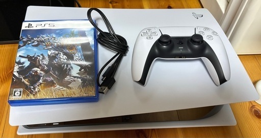 PS5備品‼️ディスク版‼️箱あります‼️モンハンワイルズセット‼️