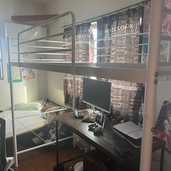 ニトリ ロフトベッドの画像