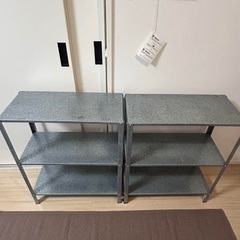 IKEA イケアHYLLIS ヒュッリスシェルフユニット２個セット　スチール棚の画像