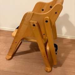 澤田木工所 木製 折りたたみ ローチェア　ベビーチェアの画像