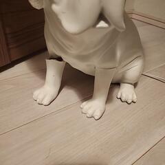 francfranc フレンチブルドッグ テーブルランプ 白いニット帽付きの画像