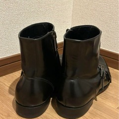 【美品】DOLCE&GABBANA ダブルモンク レザーブーツ 黒 サイズ7の画像