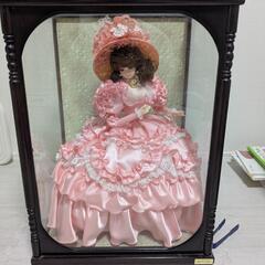 リボン人形 GFA1522 ピンク ケース入り 西洋風フランス人形の画像
