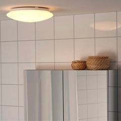 IKEA BARLAST バルラスト LEDシーリング/ウォールランプ、ホワイト、25cmの画像