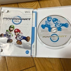 Wiiマリオカートソフト　ハンドル2個セットの画像