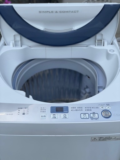 送料・設置込み可　洗濯機　5.5kg SHARP 2016年【分解クリーニング済み】