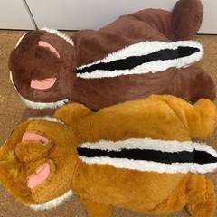 【値下げ】特大80cm チップ&デール 抱き枕 ぬいぐるみの画像