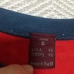 mont-bell 半袖Tシャツ 赤 Sの画像