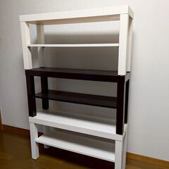 ３点セット☆IKEA カラーボード☆中古家具☆白２台/黒１台 飾...