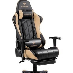 【新品未開封】高機能ゲーミングチェア GXTRACE（オットマン付き）の画像