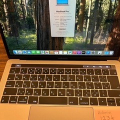 【美品】MacBook Pro 2019 13インチ（Touch Bar付き）の画像