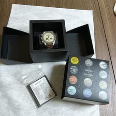 新品同様未使用。OMEGA×Swatch　スピードマスター　腕時計の画像