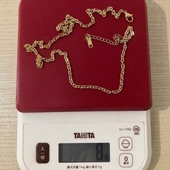 K18 刻印 ネックレス 8g アクセサリー の画像