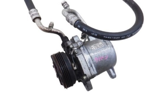 ◆実動外し◆ スズキ純正 HE21S ラパン K6A エアコン コンプレッサー HFC134a 95200-58J01