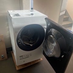 ②美品右開きシャープドラム式洗濯乾燥機ES-W113-SR 2022年購入