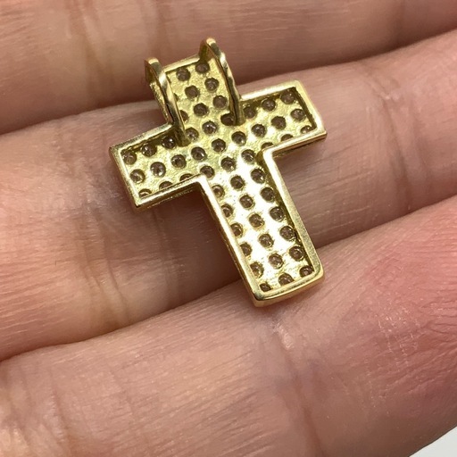 K18 ダイヤクロス　ペンダント　 0.54ct 1.5g