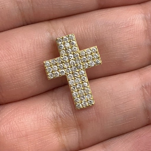 K18 ダイヤクロス　ペンダント　 0.54ct 1.5g