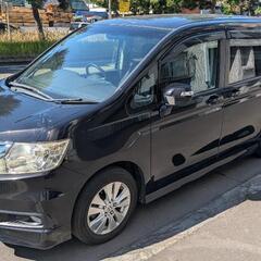H23  ステップワゴン  スパーダ  4WD     TV ナビ バックカメラ     車検8年2月迄                希望あれば〜4ナンバー登録可能 の画像