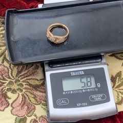 K18PG ダイヤモンドリング　0.4ct 5.8g 約11.5号の画像