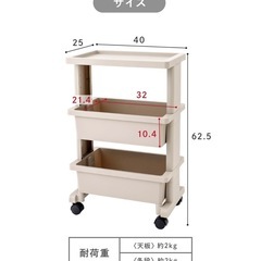 スリーコインズ テーブルワゴンミニ②の画像