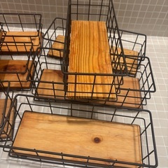 アイアンバスケット　小物入れ 8個 の画像