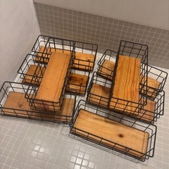 アイアンバスケット　小物入れ 8個 