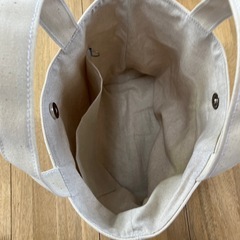 【ハンドメイド】帆布トートバッグ 生成り 新品未使用0711の画像