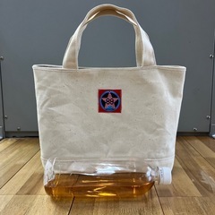 【ハンドメイド】帆布トートバッグ 生成り 新品未使用0711の画像
