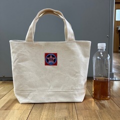 【ハンドメイド】帆布トートバッグ 生成り 新品未使用0711の画像