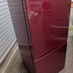 ☆完売　2018年製美品　アクア　冷蔵庫　赤　レッド　自動霜取り　一人暮らし　単身の画像