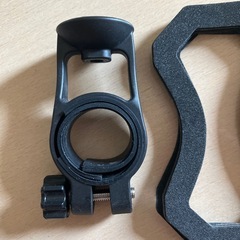 自転車用スマホホルダー ブラックとライトのセットの画像
