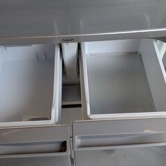 ☆完売　AQUA　大型冷蔵庫　400L 右開き　美品　ファミリーの画像