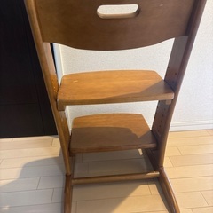 キッズチェア　ハイチェア　木製の画像