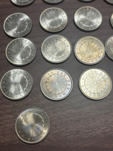 ※本日限定出品【希少】卸在位60年記念五百円プルーフ硬貨 21枚セットレインボートーン有御
