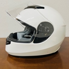 【中古品】LEAD STRAX フルフェイスヘルメット Lサイズ（59-60cm） ホワイト の画像