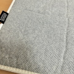 洗えるカチオンフランネルパズルラグマット 45×90cm抹茶色 ライトグリーンの画像