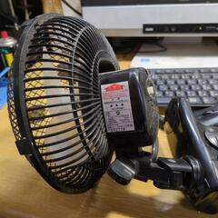 クリップ式扇風機　直径20センチ　強　弱切り替え2012年式　現在使用中の画像