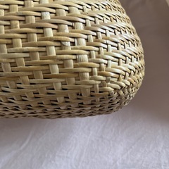 ナチュラルフレア型かごバッグ　未使用の画像
