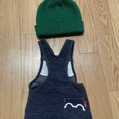 ミキハウス オーバーオール 帽子の画像