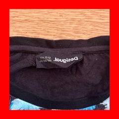 Desigual フード付きパーカー 7/8 グレー/紺シャツ　２枚セットの画像