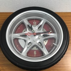 タイヤ型 壁掛け時計 ライト点灯しますの画像