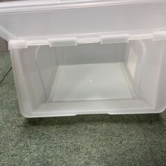 プラスチック製 衣装ケース 2個セット 前開き 収納ケース 衣服収納 幅38.5cm×奥行44.6cm×高さ24cmの画像