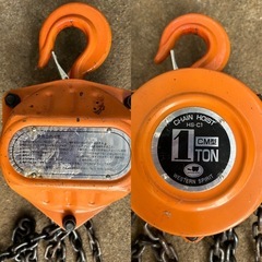 中古 CHAIN HOIST 1tonチェーンブロック HS-C1　良品の画像